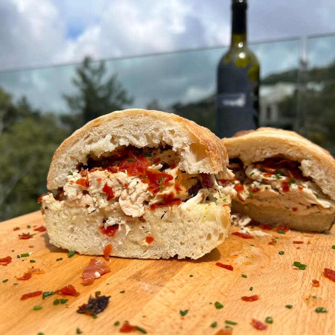 Rotisserie Style Chicken & Prosciutto Ciabatta