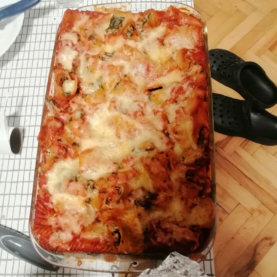 Paccheri ricotta spinot