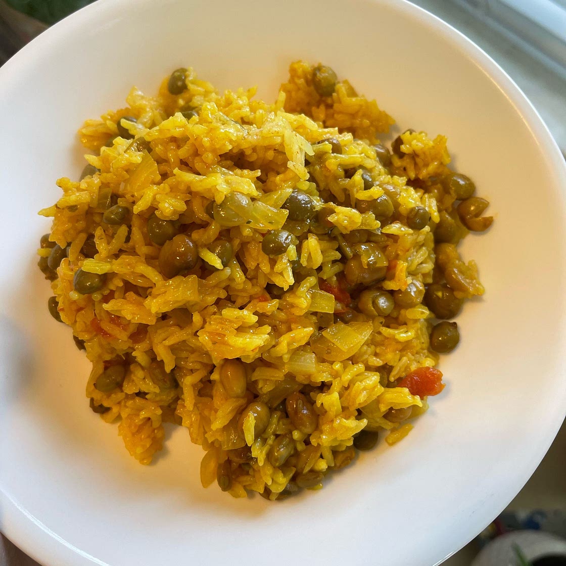 Arroz Con Gandules (rice with pigeon peas)