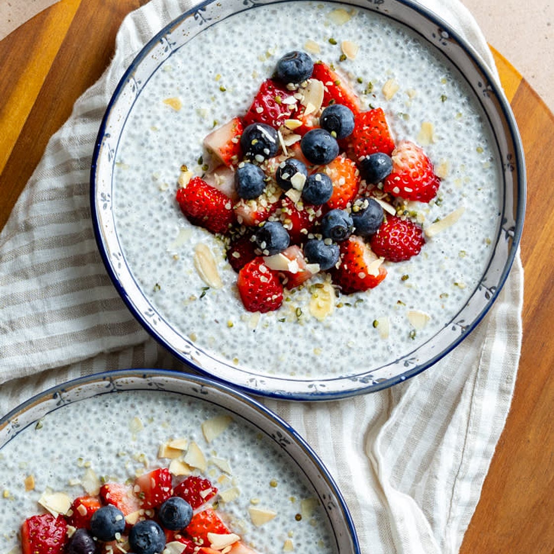 High Protein Greek Yogurt Chia Seed Pudding