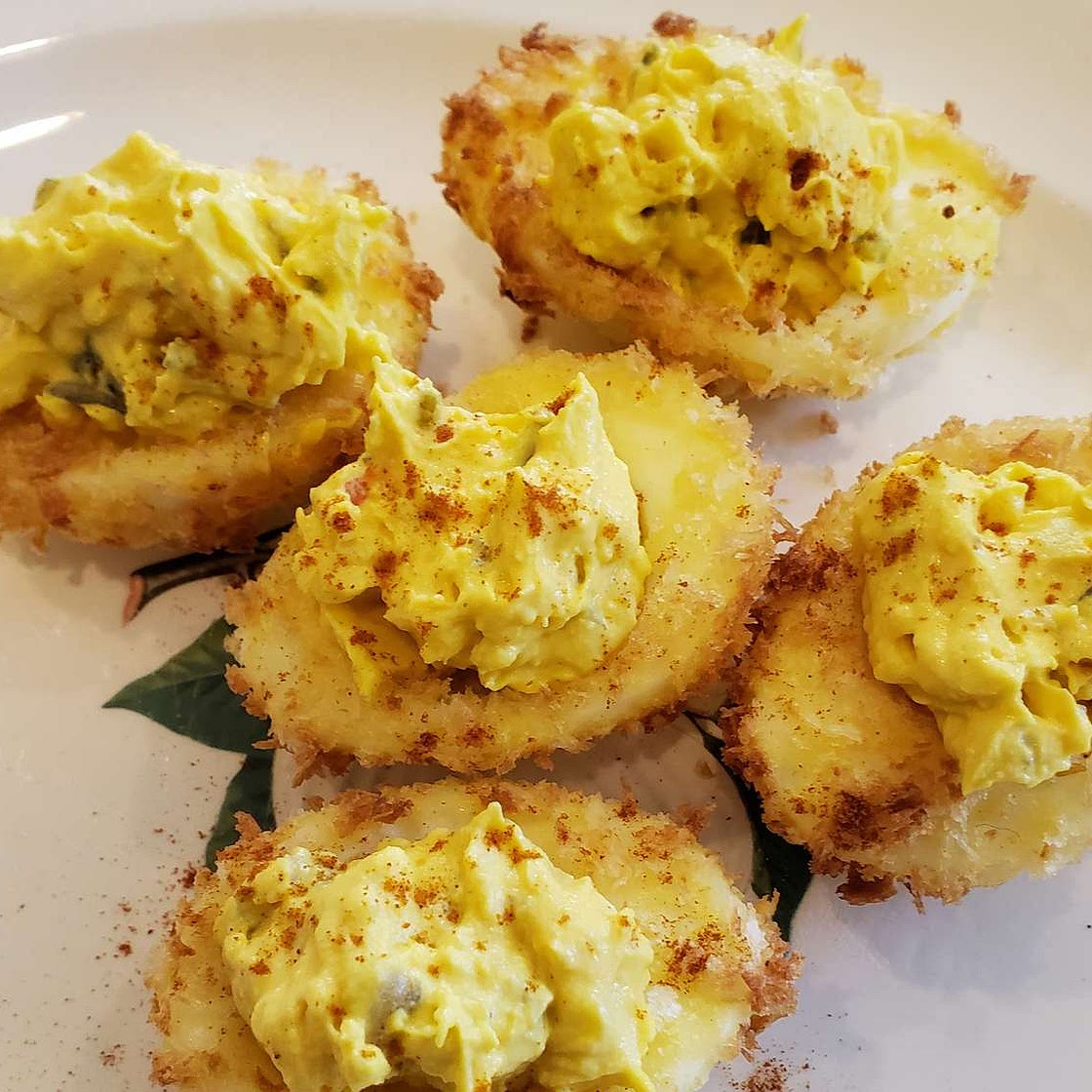 Crunchy Air-Fried Deviled Eggs