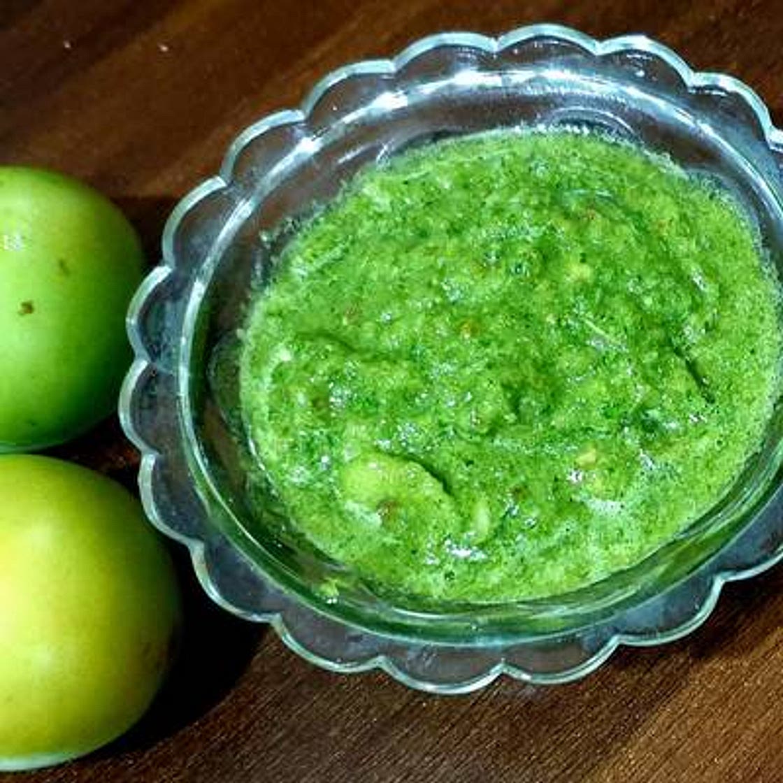 हरे टमाटर की चटनी (hare tamatar ki chutney recipe in Hindi)
