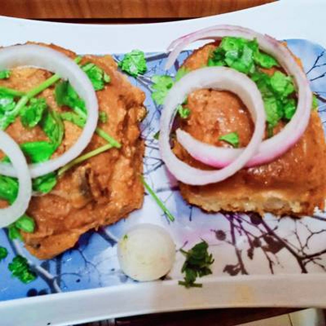 बटर मशरुम पाव (butter mushroom pav recipe in Hindi)