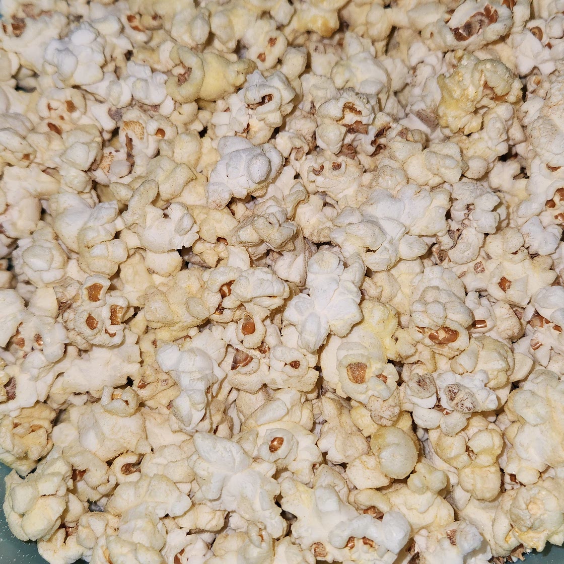 Homemade butter popcorn