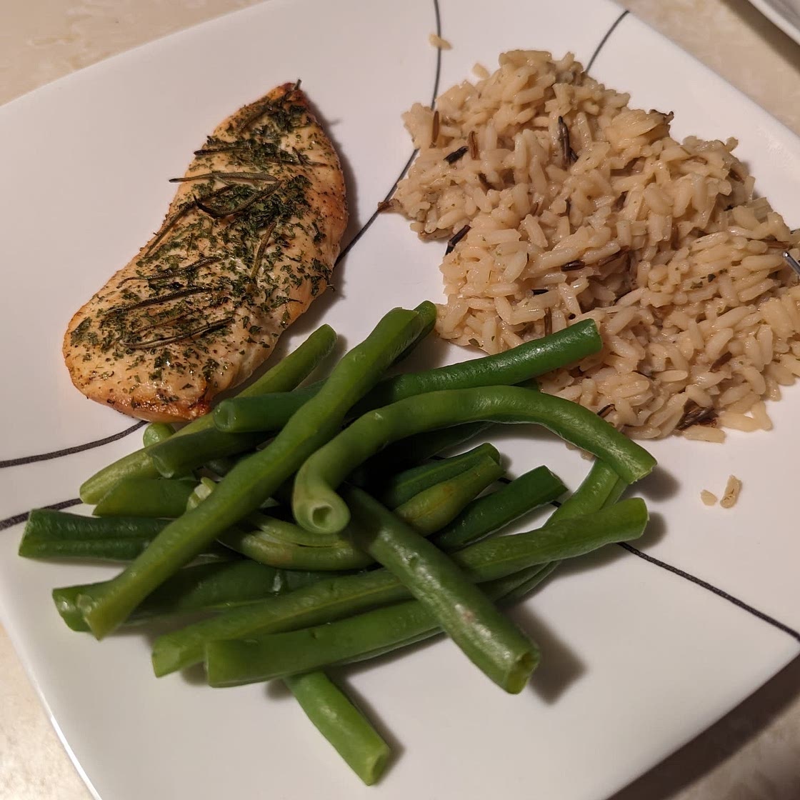 Baked chicken with lemon and fresh herbs