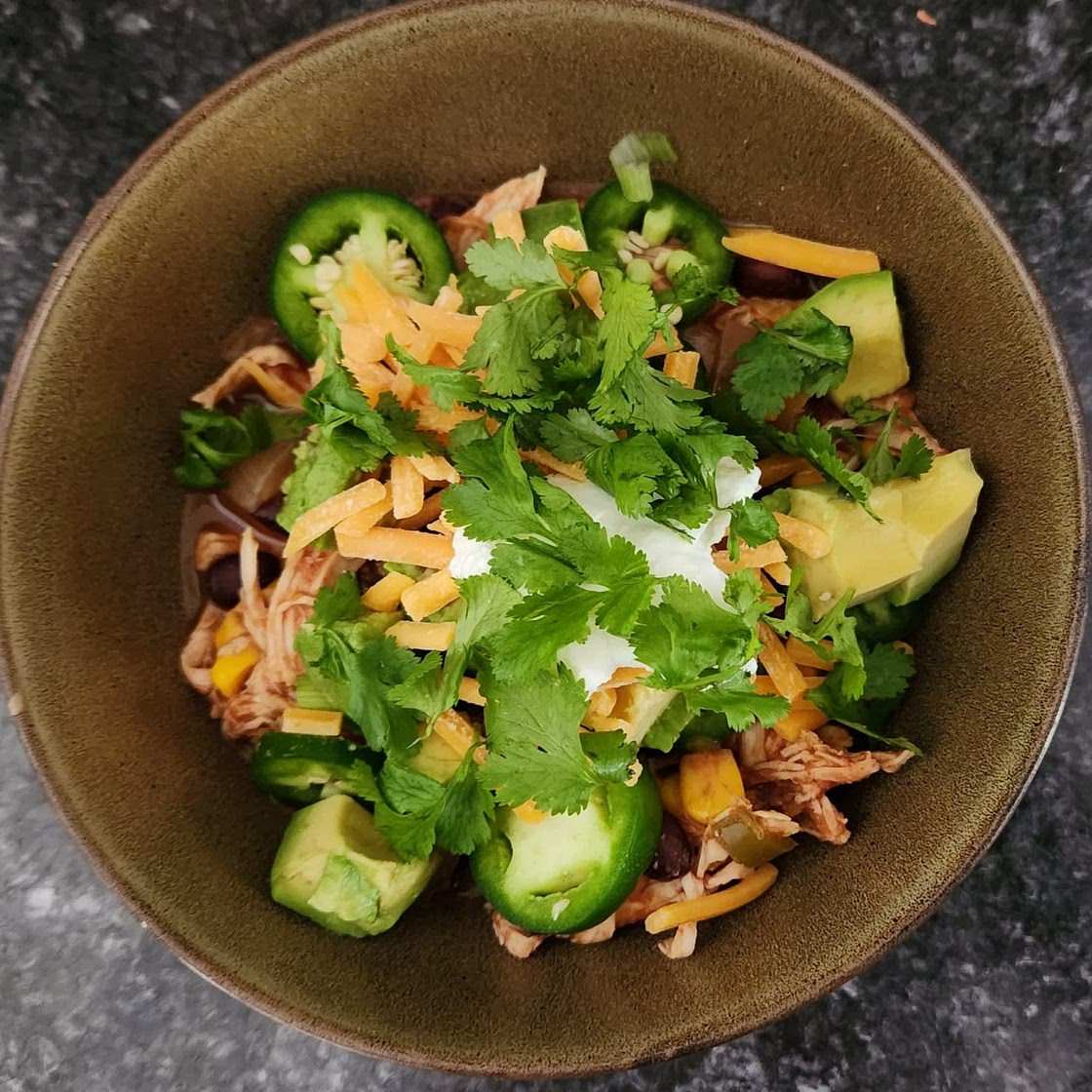 Clean Eating Crockpot Mexican Chicken Bowls!