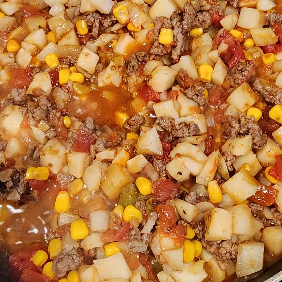 One pot Hashbrown skillet