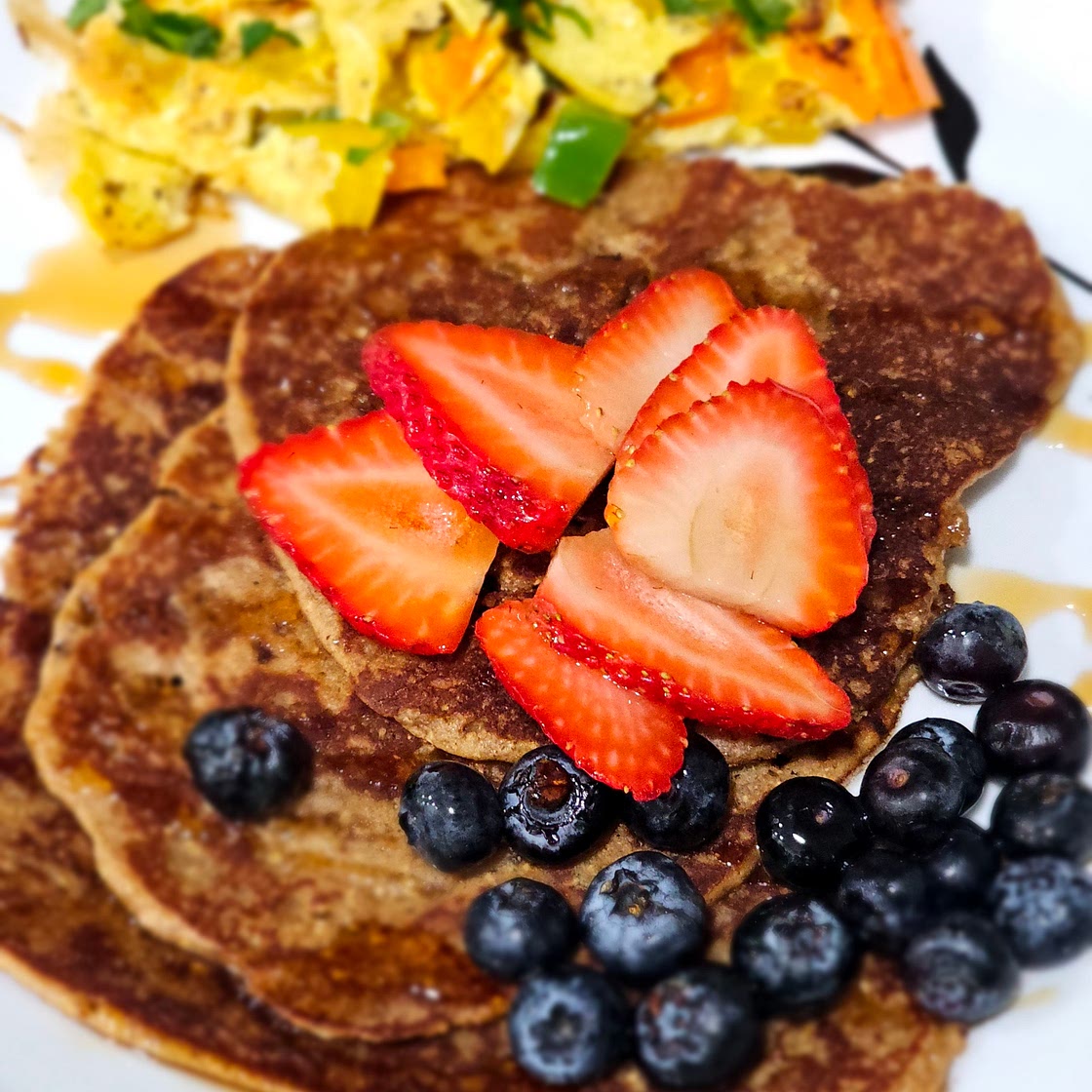 Chickpea Almond Pancakes - Yup, it's Vegan