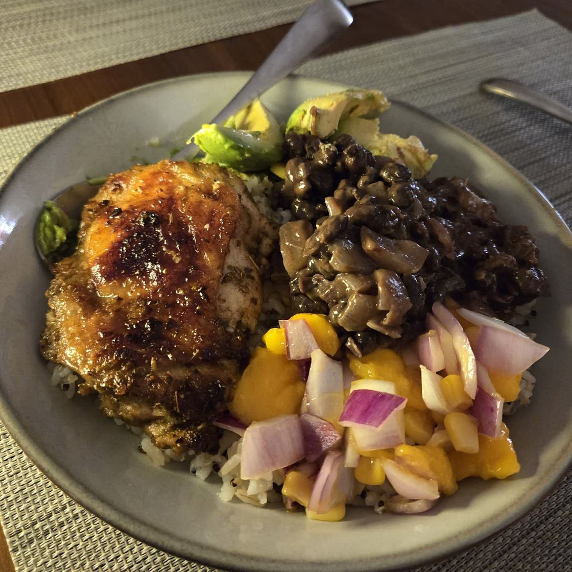 Cuban Chicken & Black Bean Rice Bowls