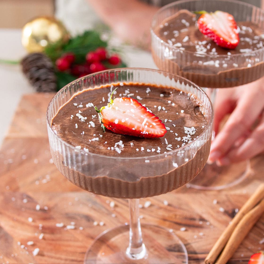 Gingerbread Avocado Chocolate Mousse