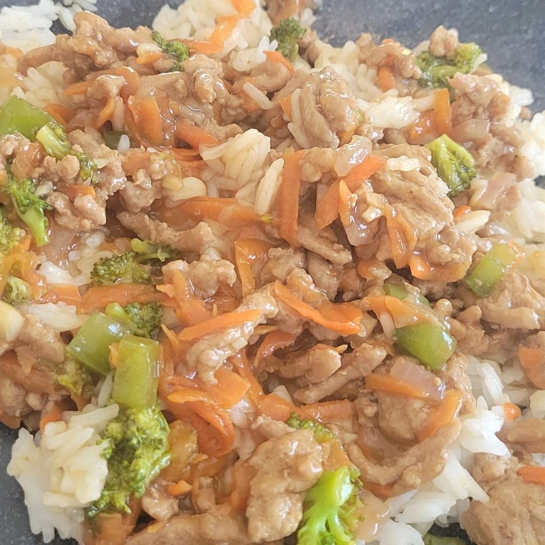 Teriyaki Turkey Rice Bowl