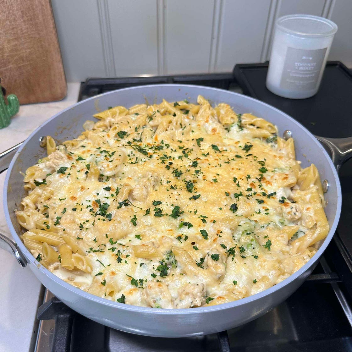 Ground Chicken Alfredo