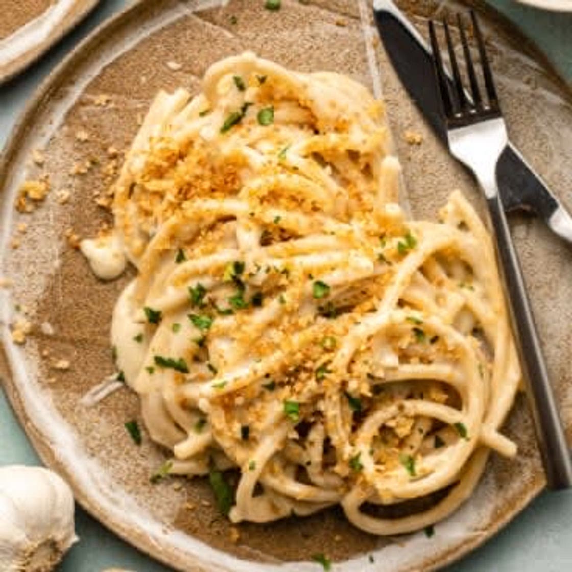 Triple Garlic Pasta