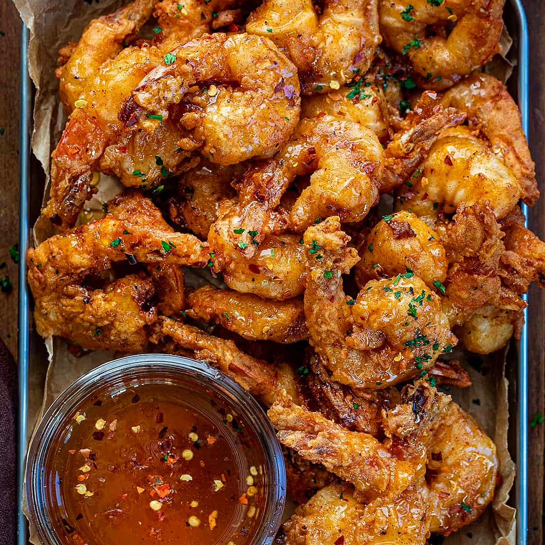 Hot Honey Fried Shrimp