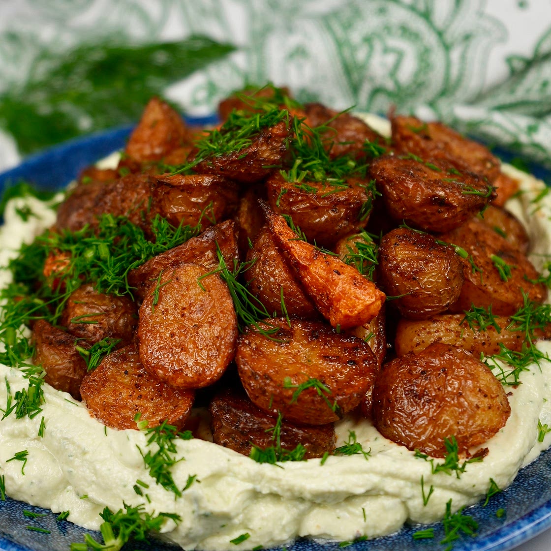 Baby Potatoes with Whipped Feta