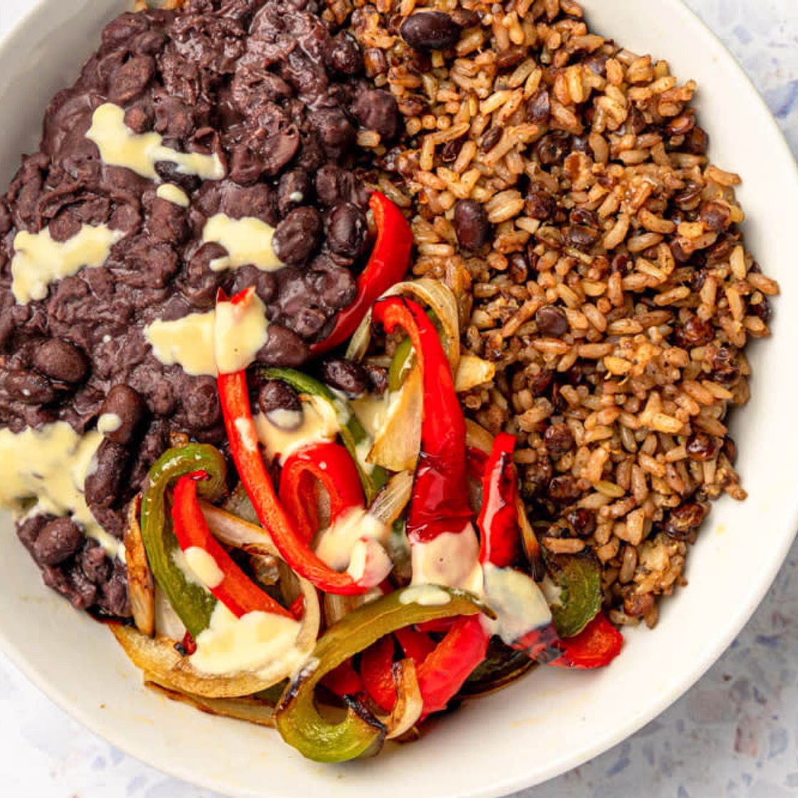 Cheesy Black Bean Burrito Bowl
