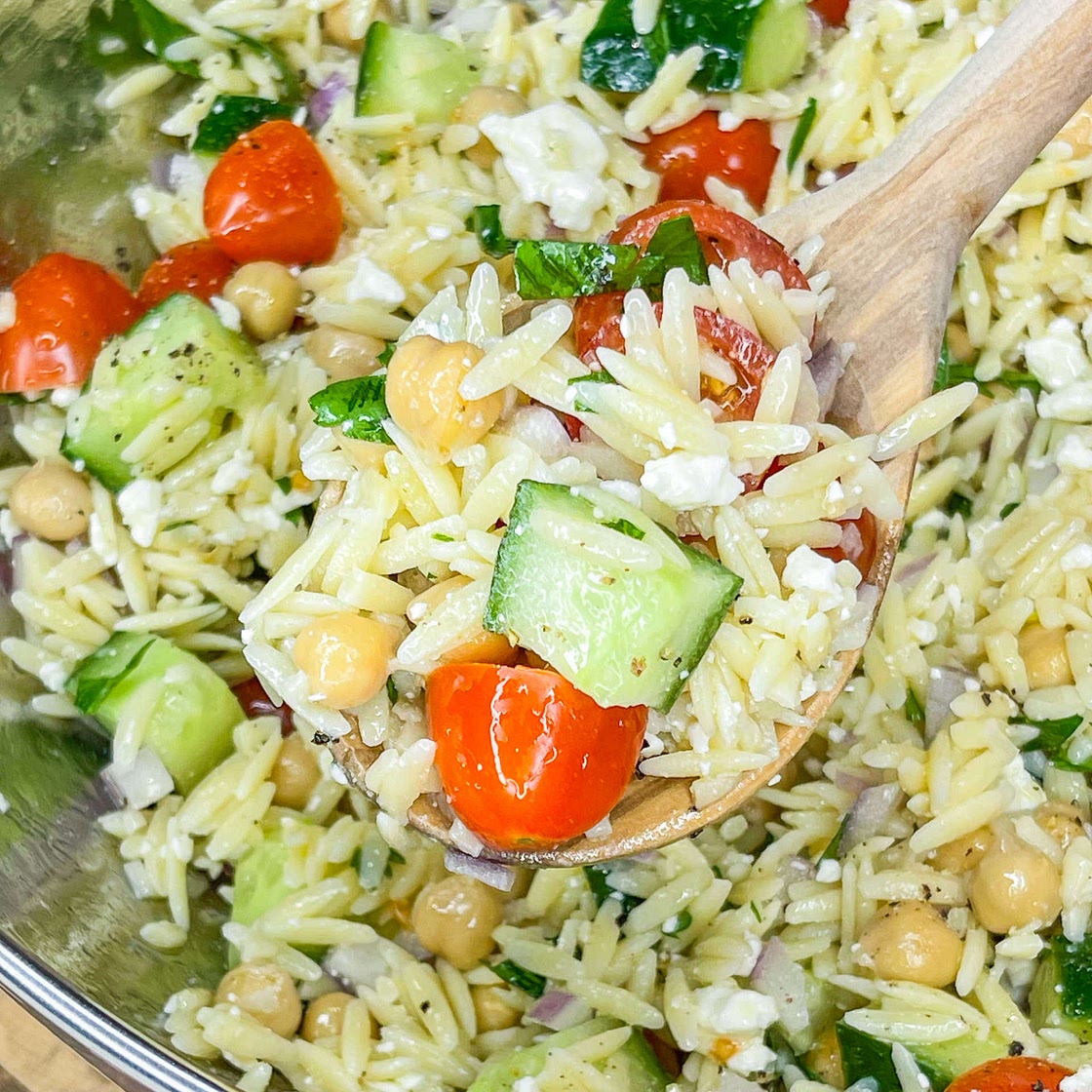 Orzo Salad with Chickpeas 