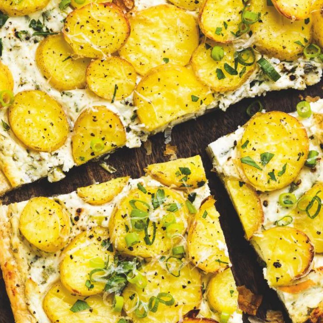Baby potato tart