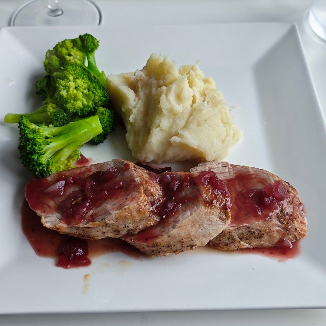 Pork Tenderloin w/ Cranberry sauce