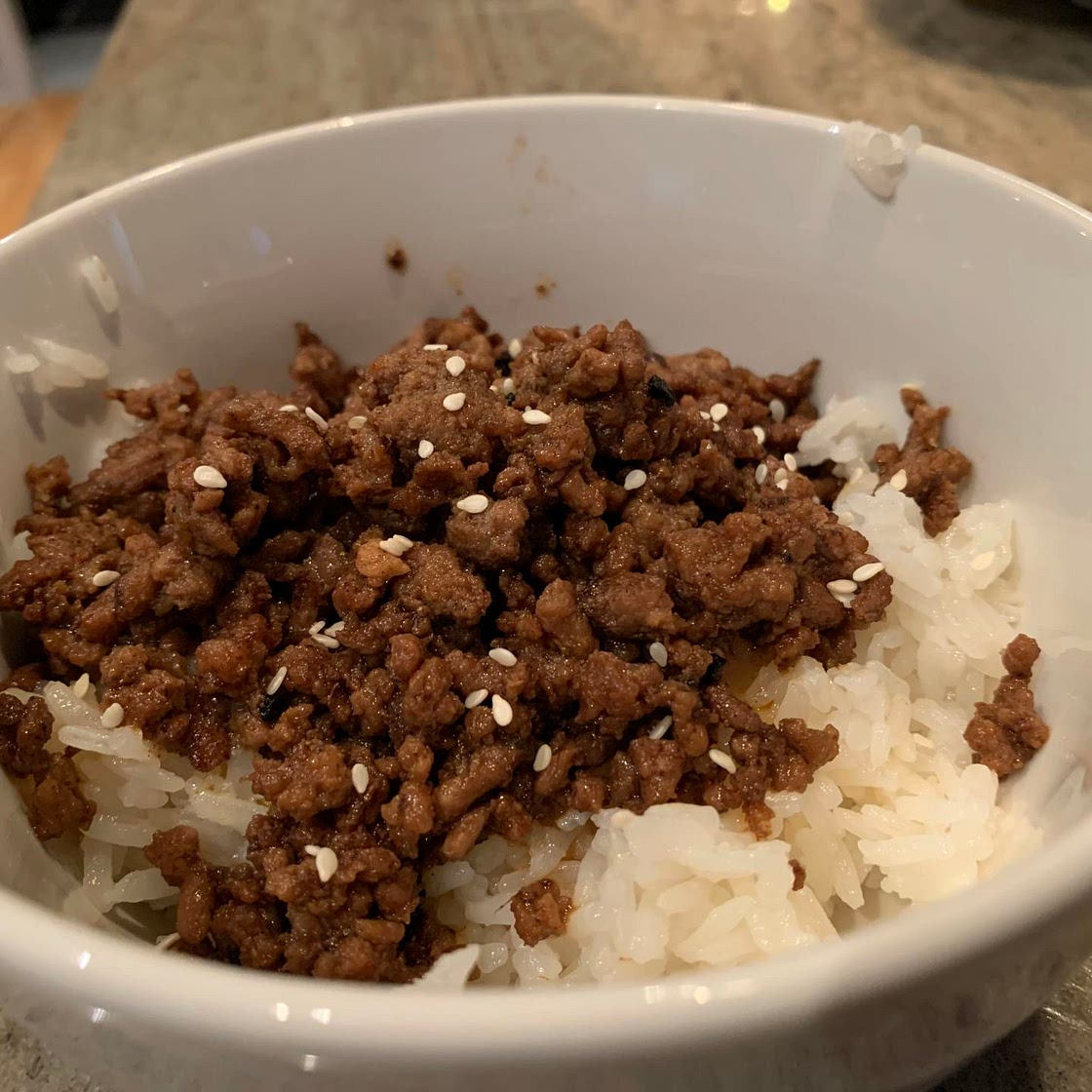 Korean Beef Bowl with Rice