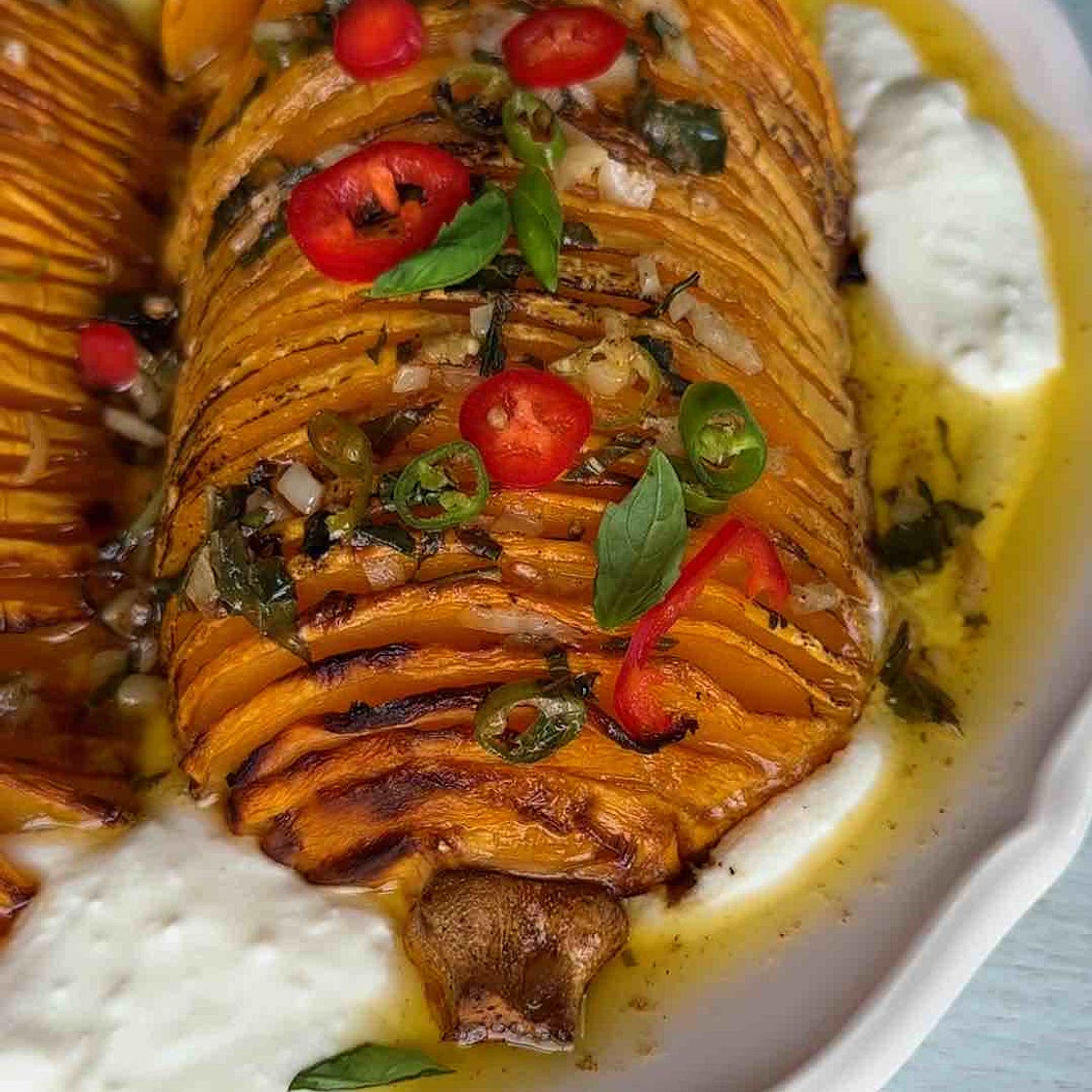 Hassleback Butternut Squash