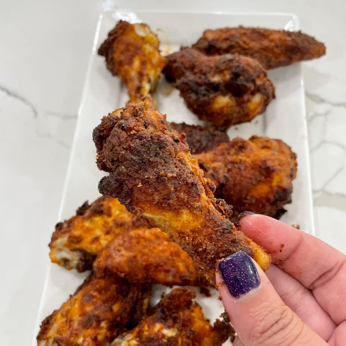 Air fried ranch chicken wings 