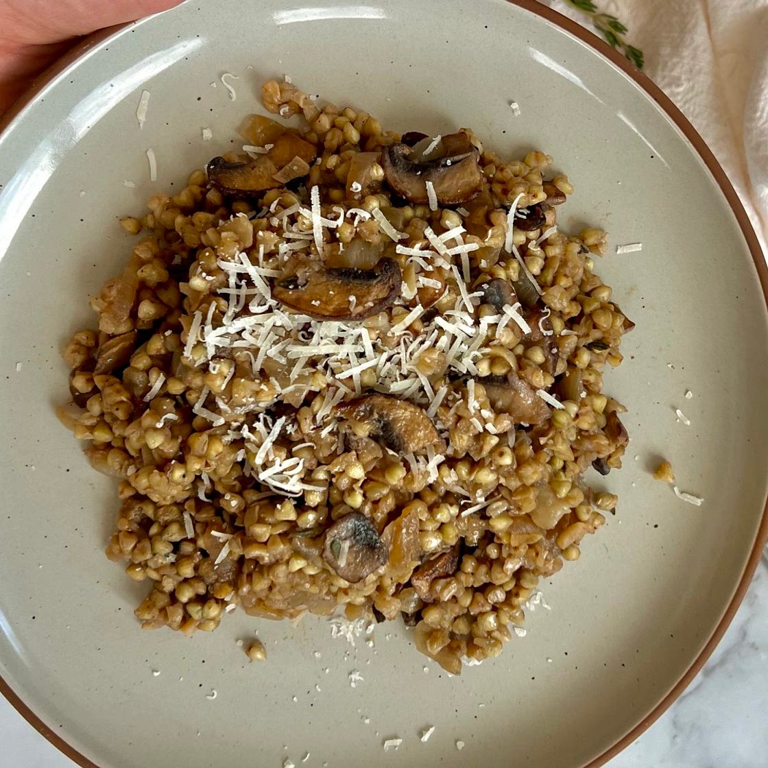 Buckwheat Mushroom Risotto