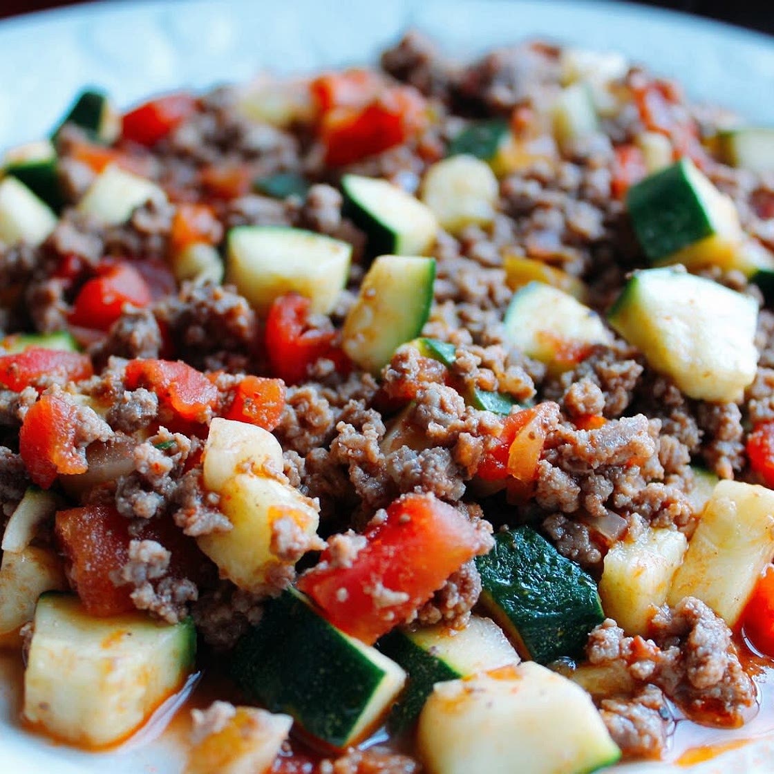 Mexican Beef & Zucchini Skillet