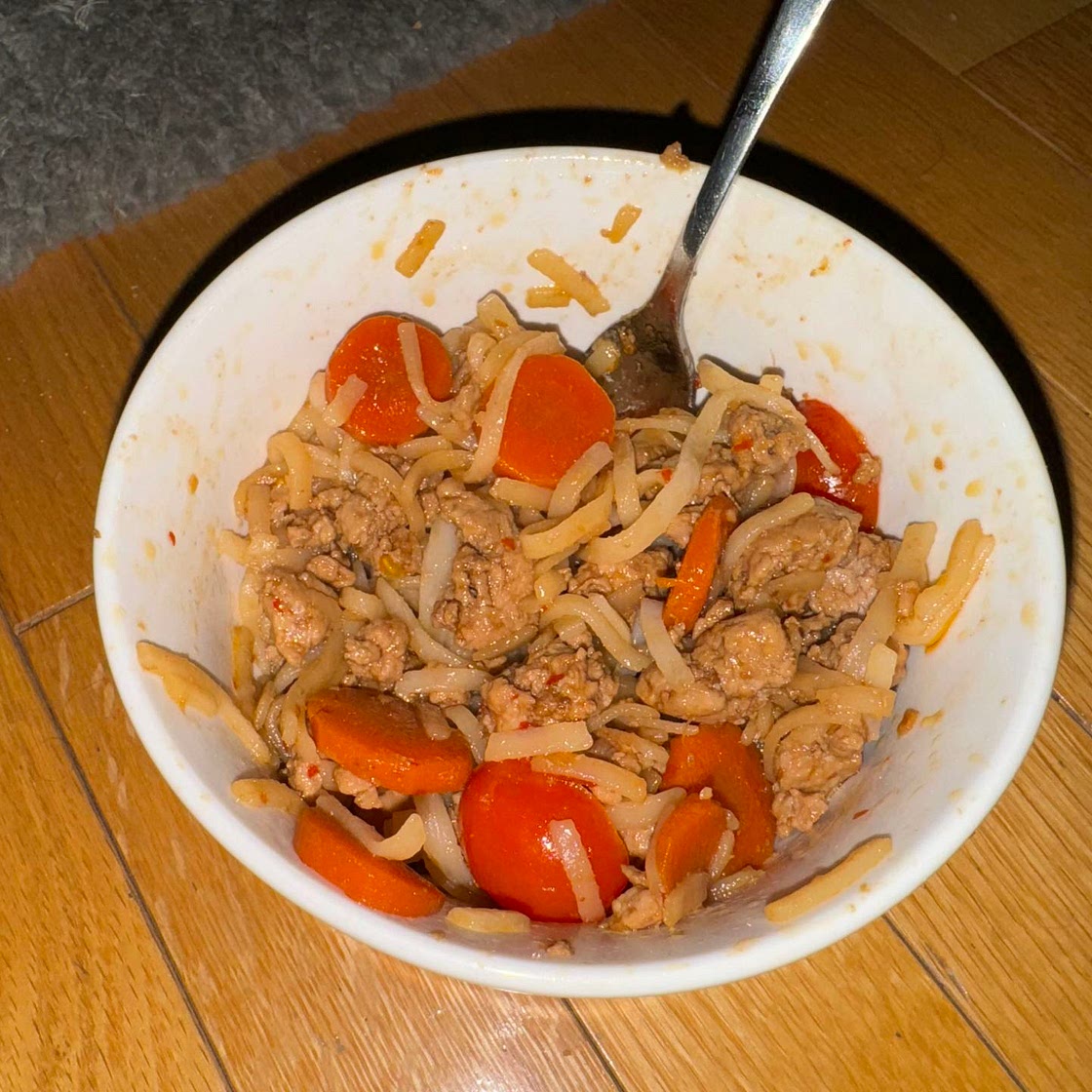 Spicy Pork Asian Noodles