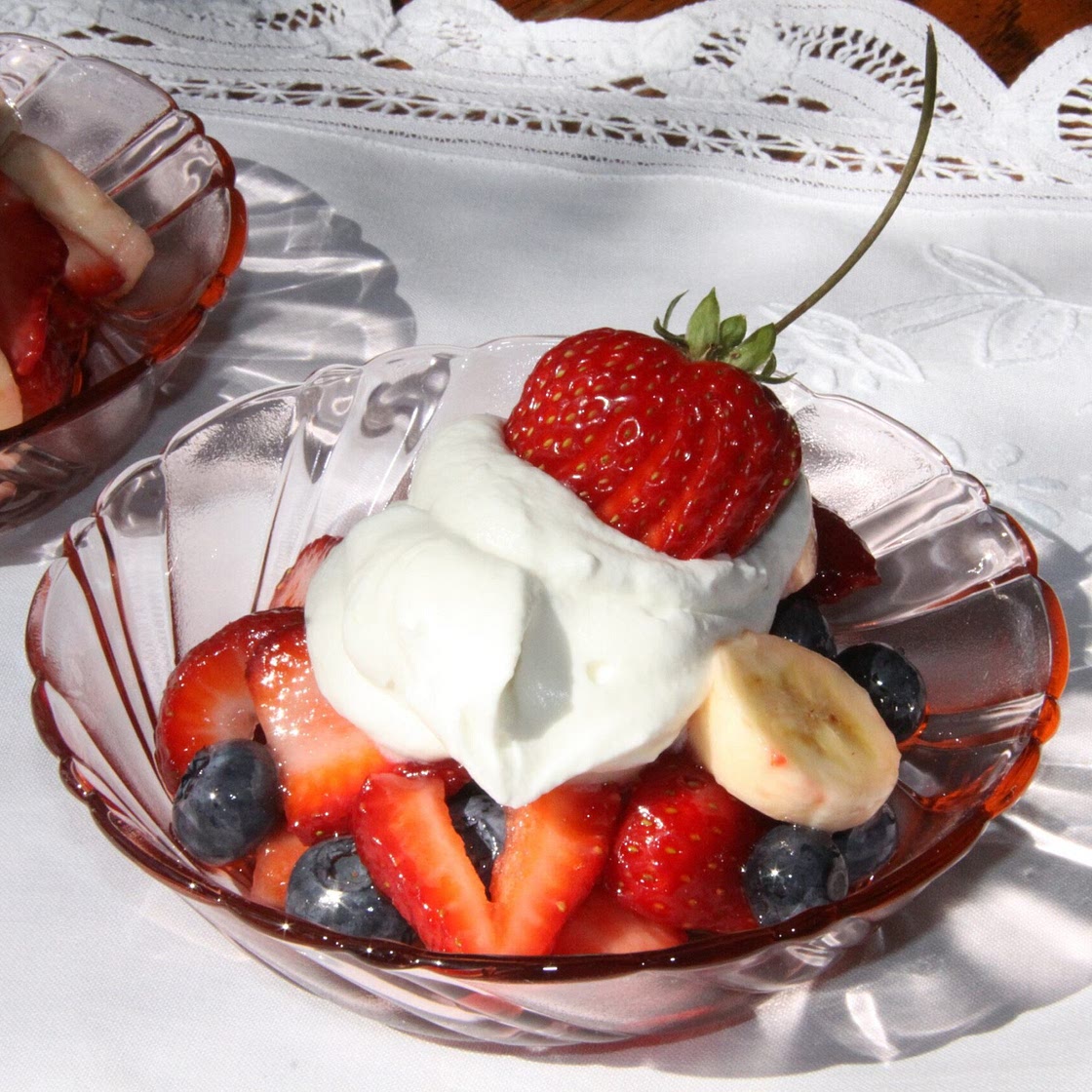 Fresh Fruits with Chantilly - A French tradition
