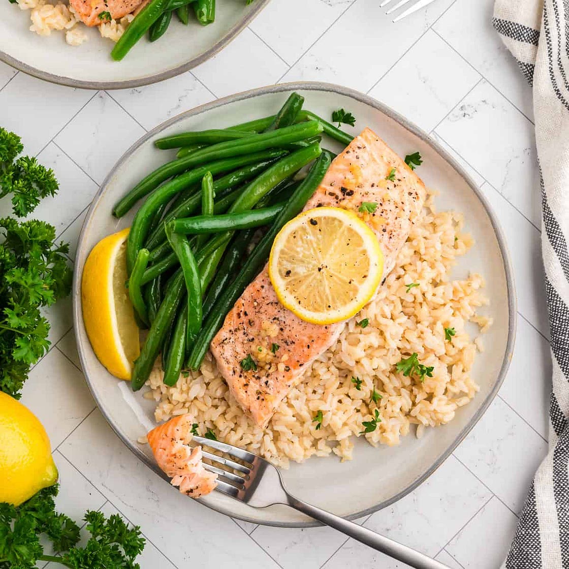 Baked Lemon Pepper Salmon