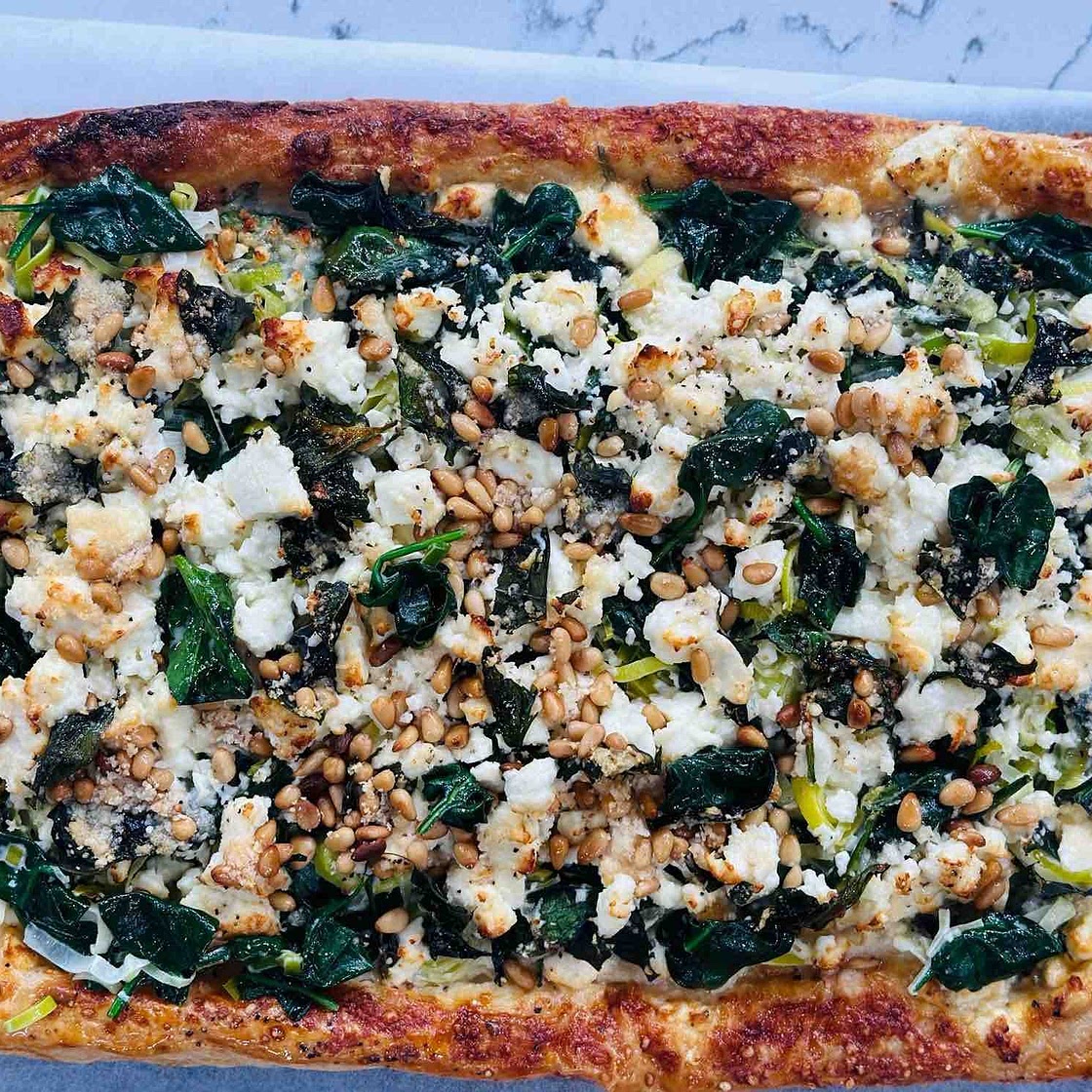 Spinach, Leek & Feta Sheet Tart — Clodagh McKenna