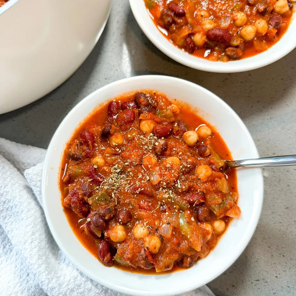 Three Bean Vegan Chili