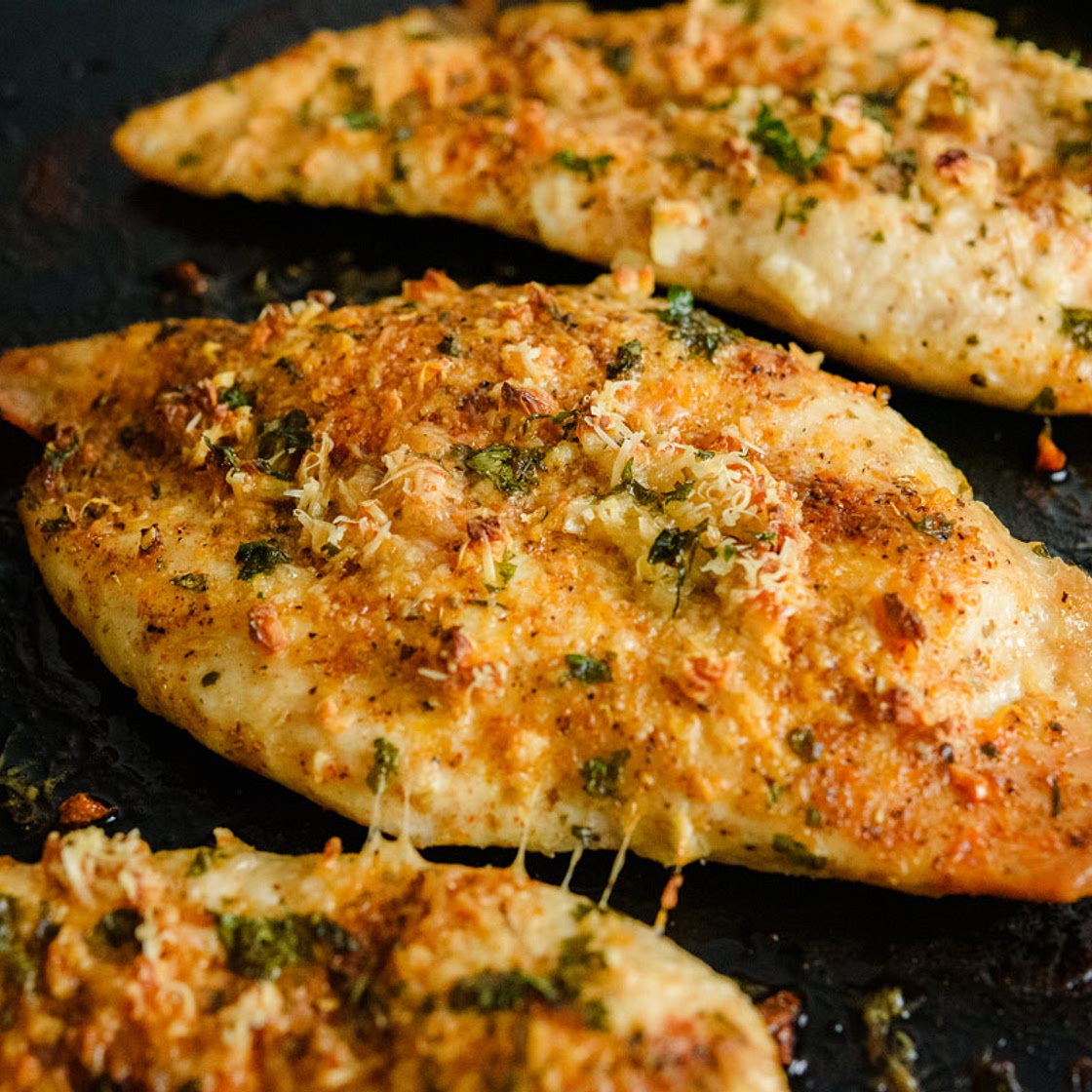 15-Minute Baked Garlic Parmesan Chicken