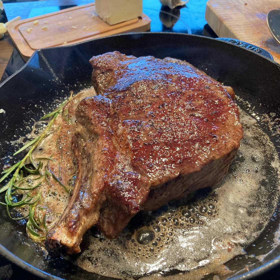 Cast Iron Ribeye Steaks
