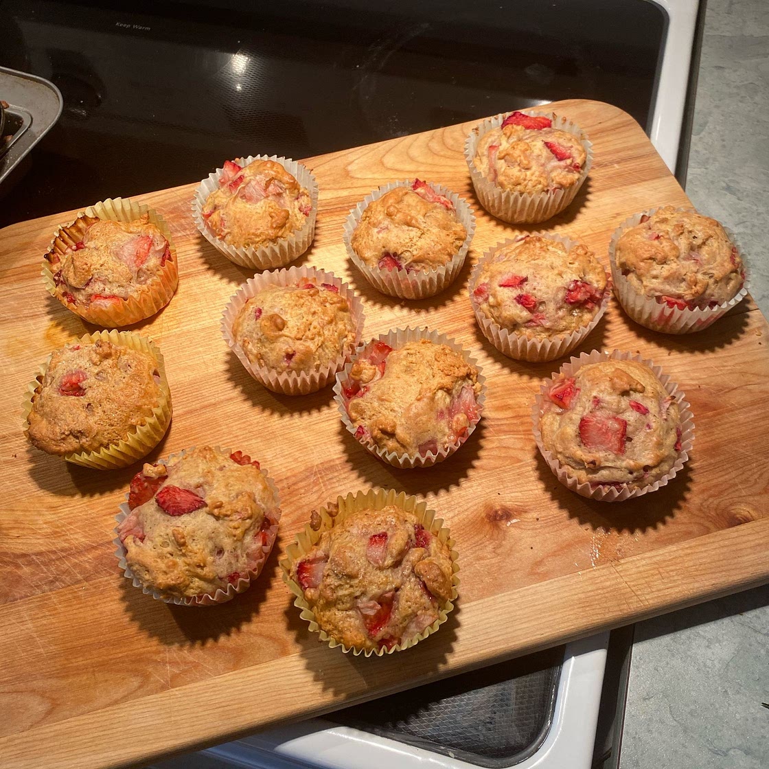 Strawberry Banana Muffins