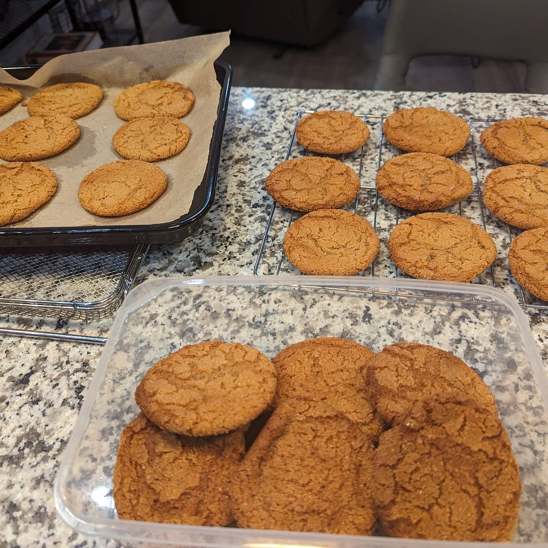 Chewy Ginger Molasses Cookies