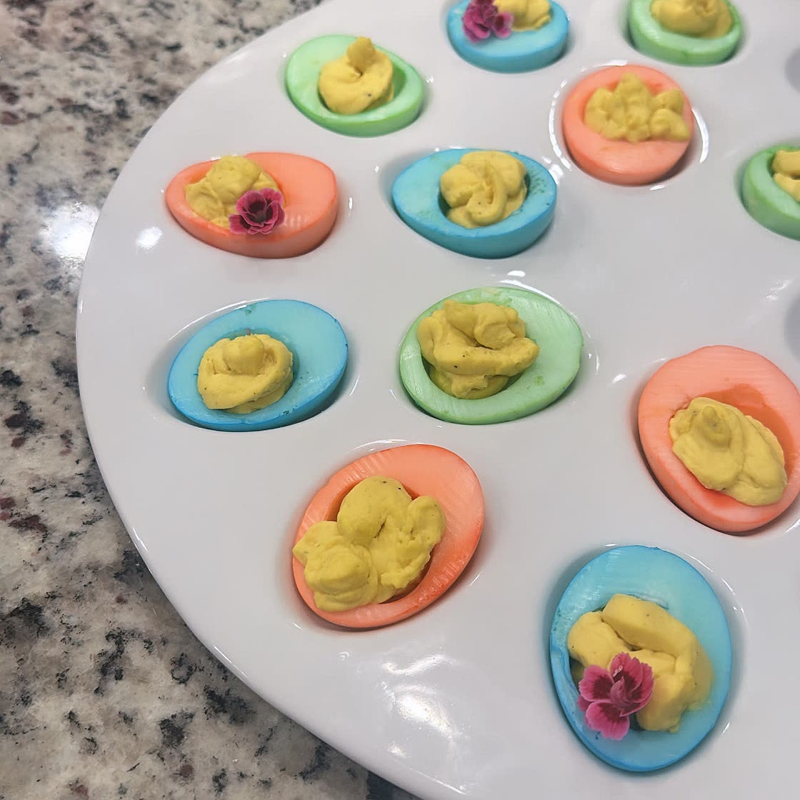 Colored Deviled Eggs