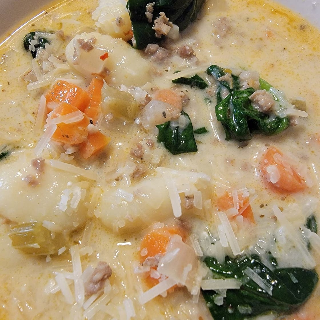 Creamy Italian Sausage Gnocchi Soup