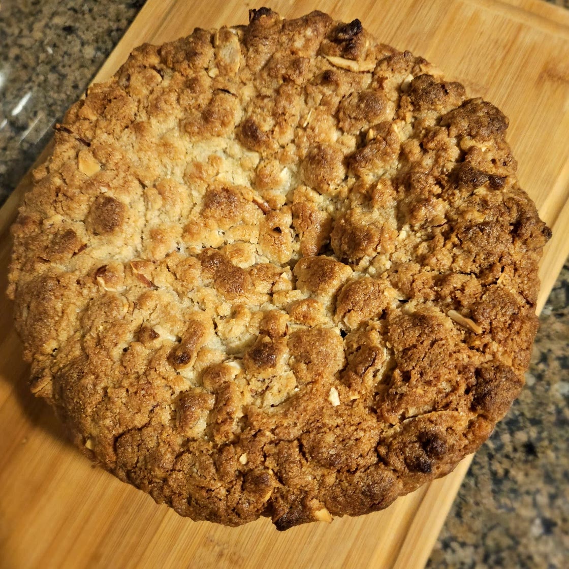MOIST Vegan Almond Coffee Cake with "Cream Cheese" Filling