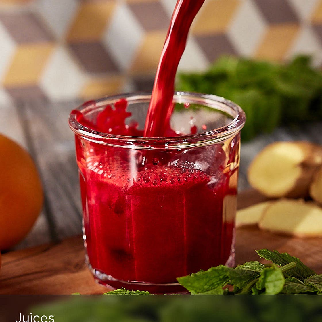 Refreshing Juice (Orange, Carrot, Beetroot, Mint)