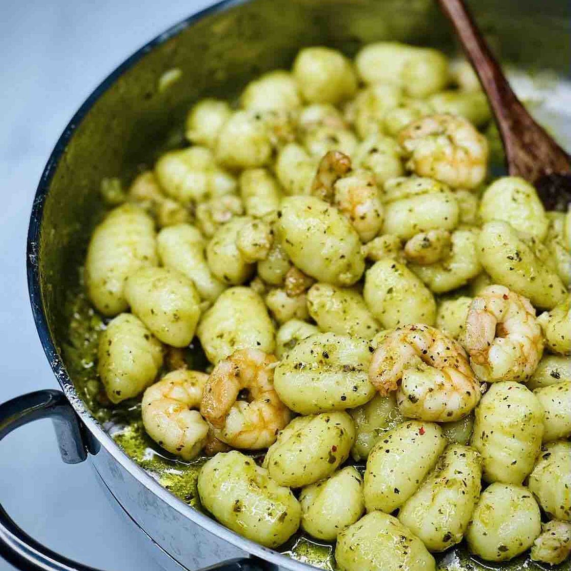 Pesto Shrimp Gnocchi