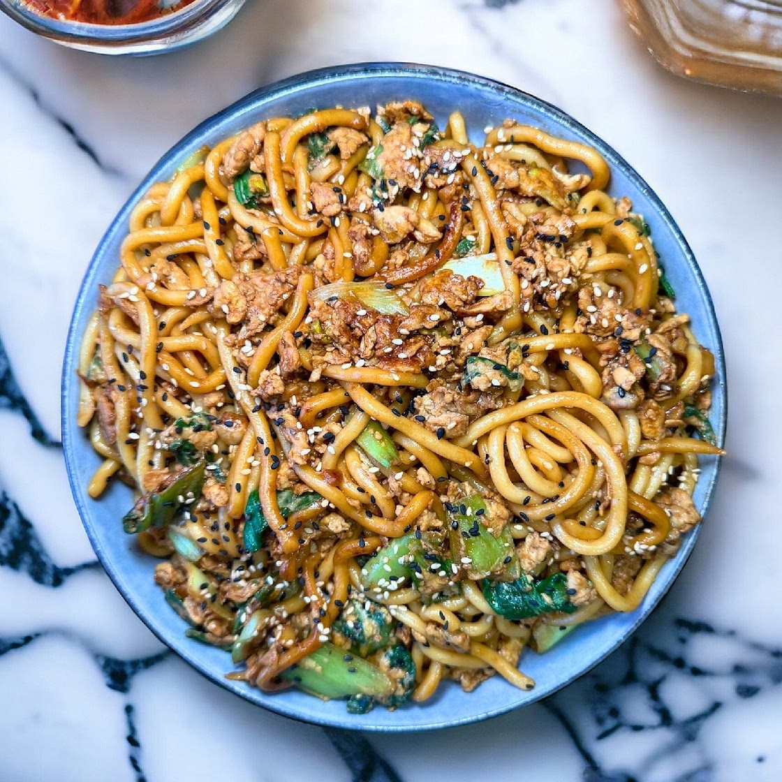 Egg Udon Noodles