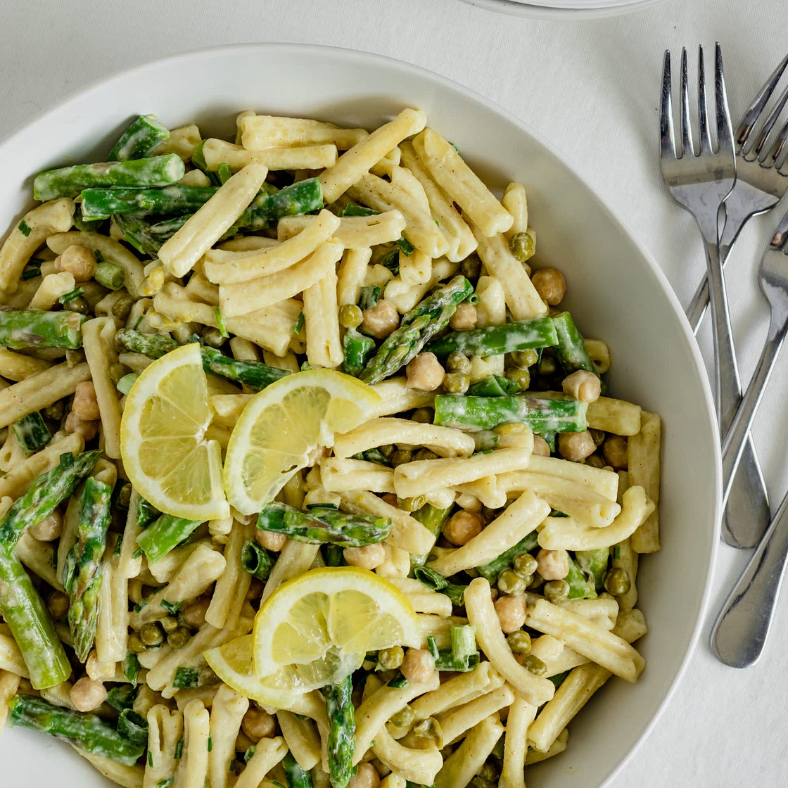 Creamy Lemon Spring Pasta Salad Recipe