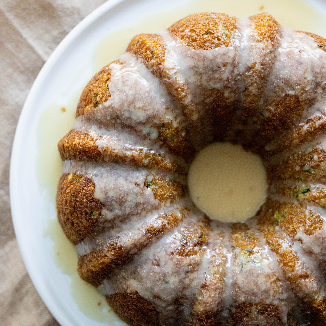 Easiest Lemon Zucchini Cake With Sweet Lemon Glaze