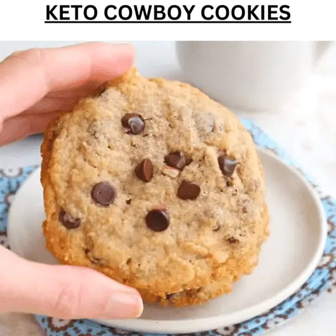 KETO COWBOY COOKIES - EASY KETO RECIPES