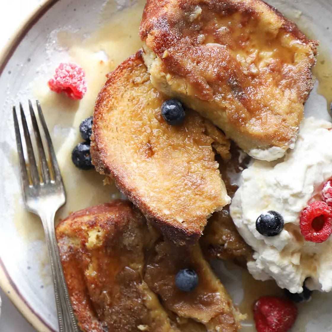 Overnight Creme Brulee French Toast
