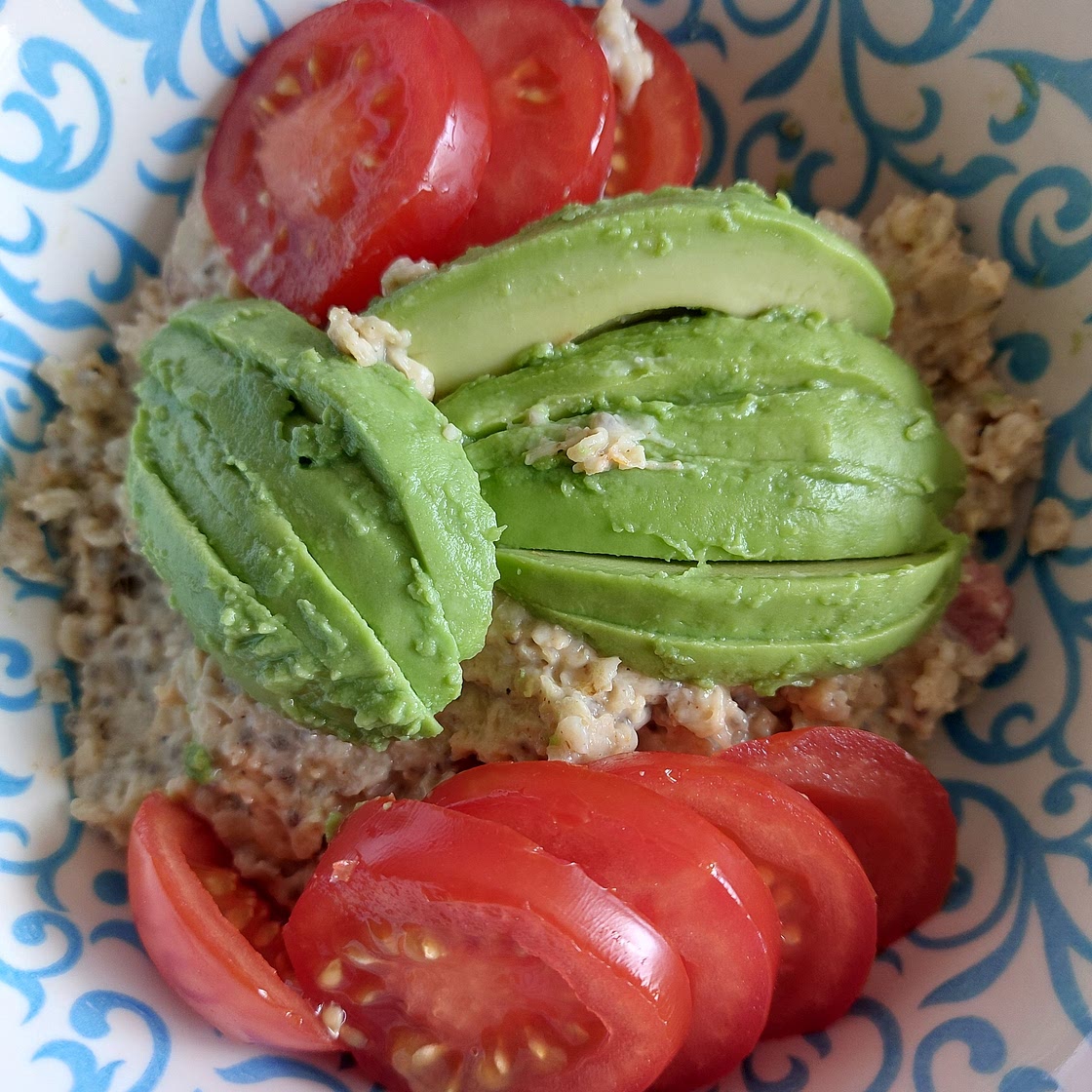 Porridge aux oeufs brouillés