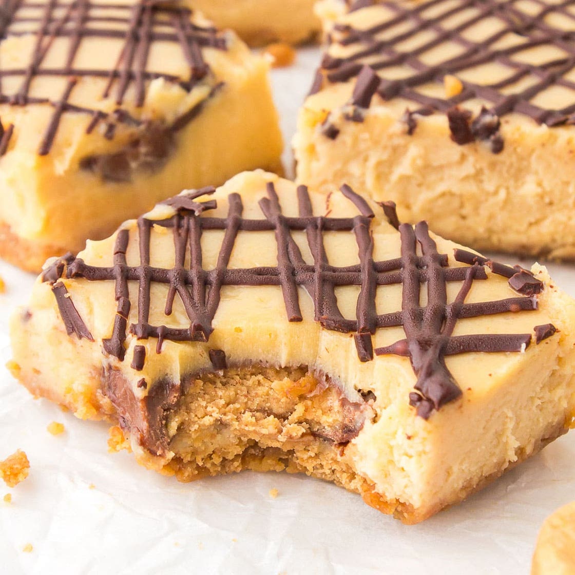 Reese's Peanut Butter Cup Cheesecake Bars