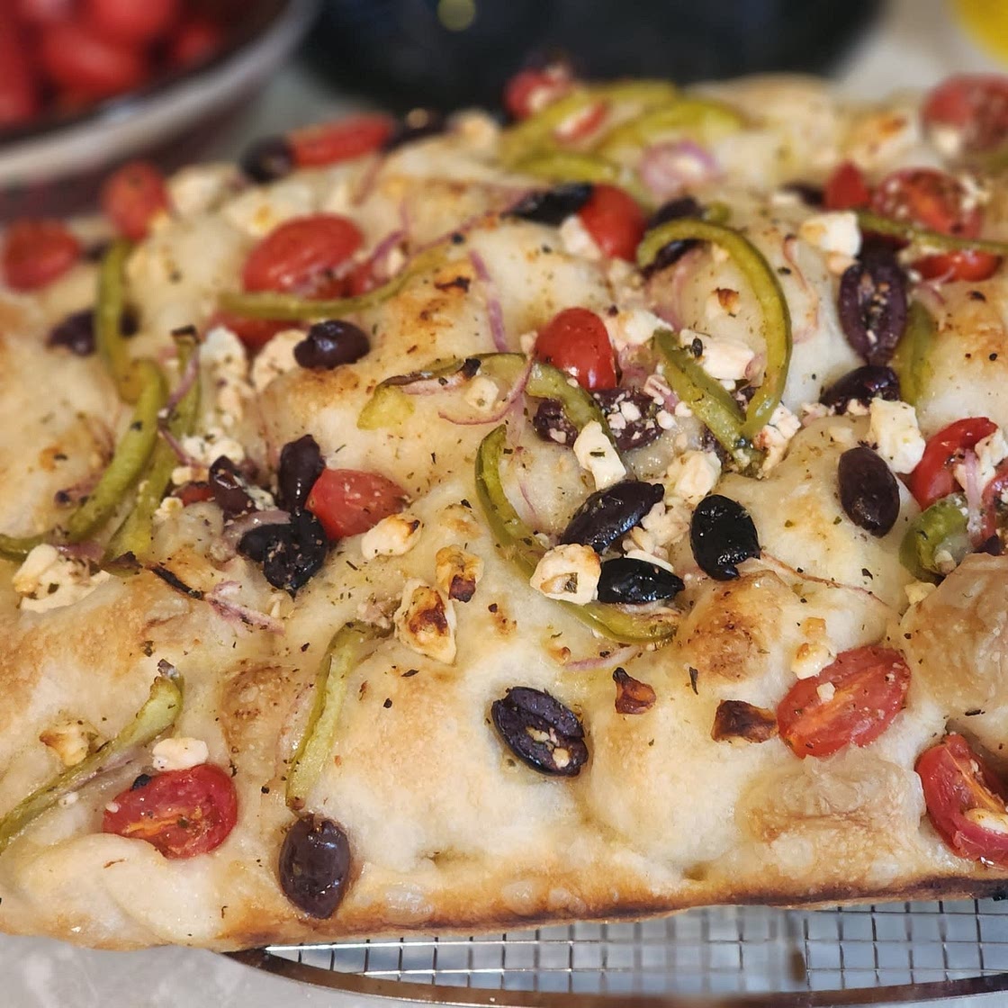 Greek Salad Focaccia